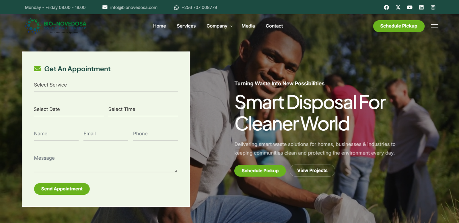 Bio Novedosa website